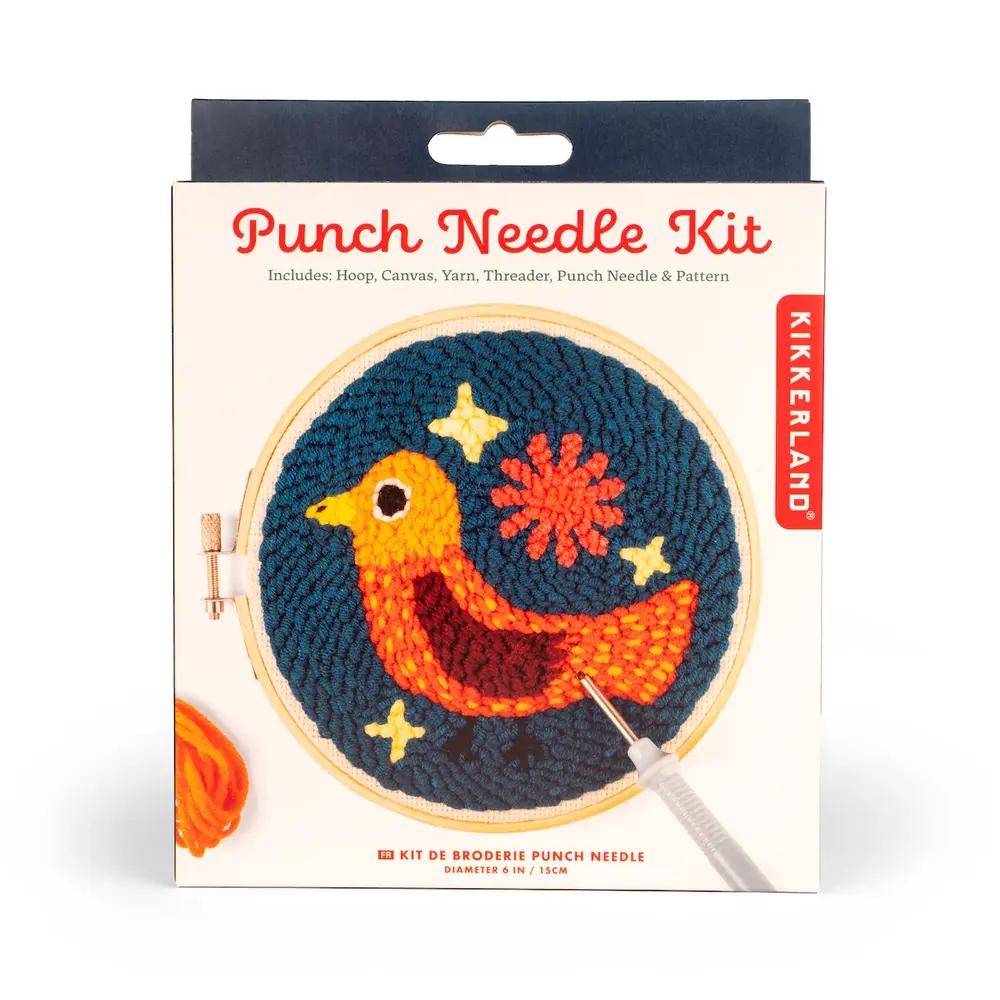 Kikkerland, Craft Supplies, Art & School, Punch, Needle Kit, Bird, 874282